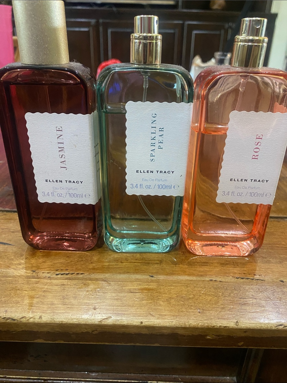 Ellen Tracy Perfume bundle (3) Sparkling Pear, Jasmine, and Rose